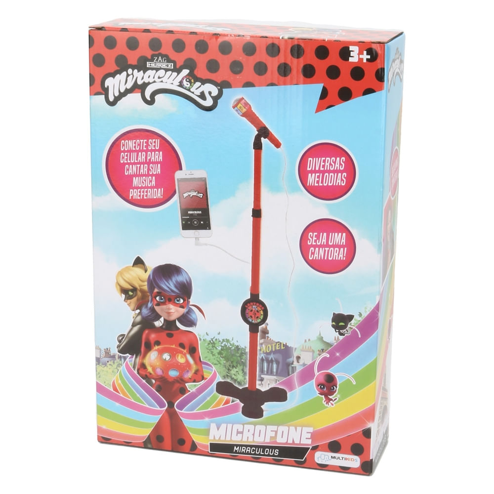 Microfone Musical Miraculous Ladybug Multikids - BR1608