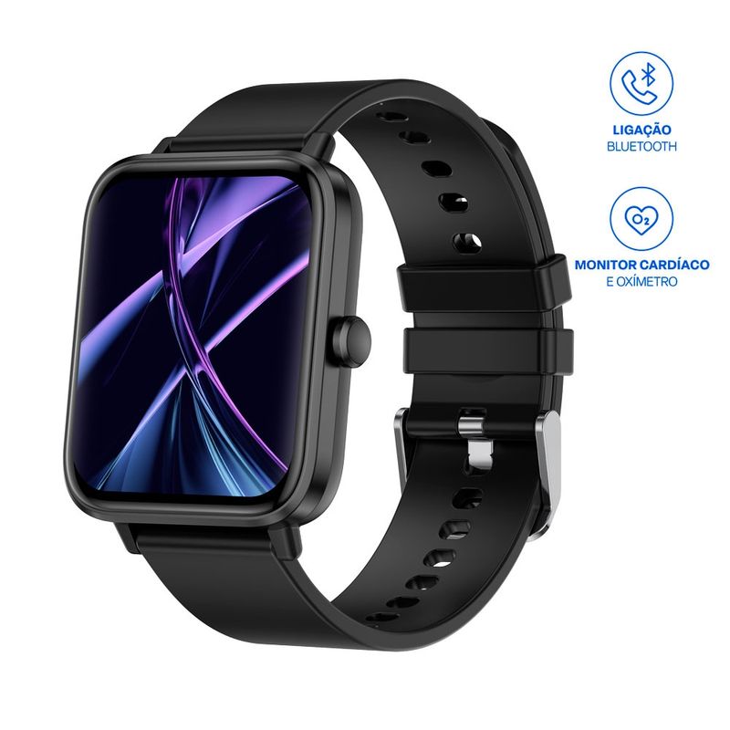 Smartwatch Multi L2 Tela 1.83 Protecao IP67 Preto WR202OUT Reembalado Multi