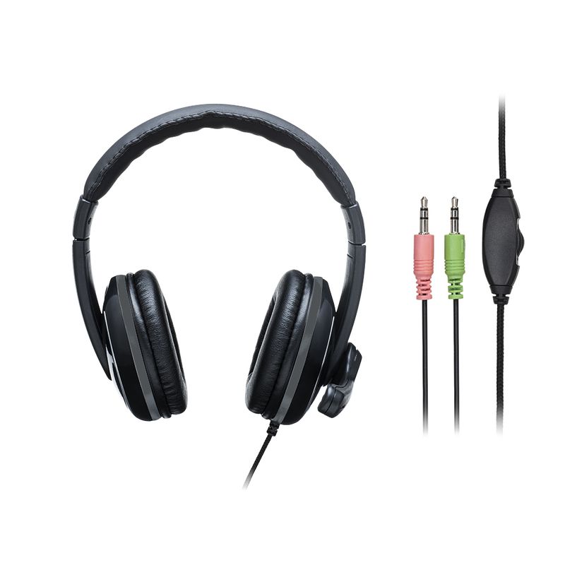Headset Pro P2 Cancelamento De Ruido Controle De Volume E Microfone 30mw Preto PH316OUT Reembalado