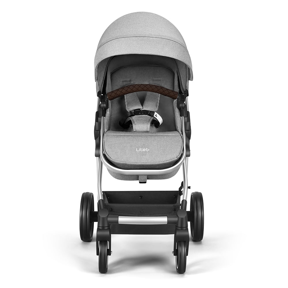 Carrinho Passeio 2 em 1 Jazz Assento Moisés 0-15 Kg Cinza Litet - BB467OUT [Remanufaturado]