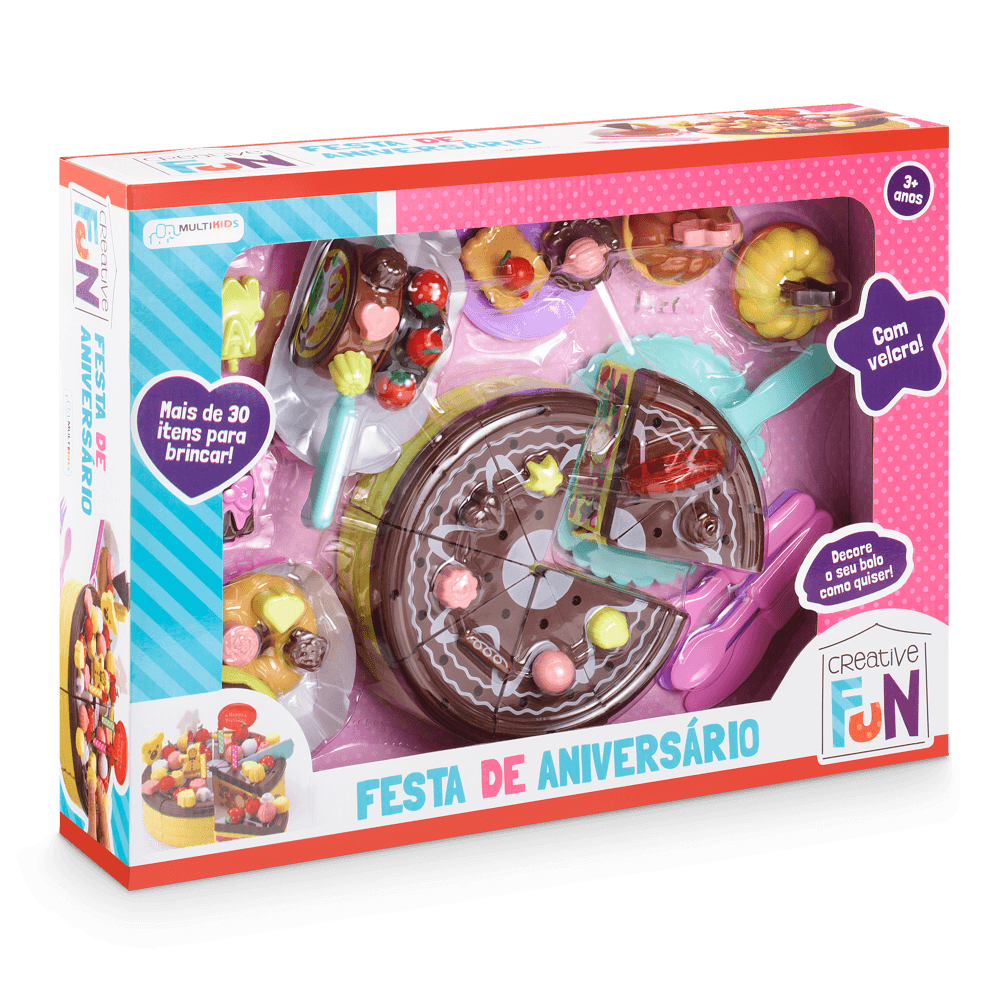Festa de Aniversário com Acessórios Creative Fun Multikids - BR641OUT [Reembalado]