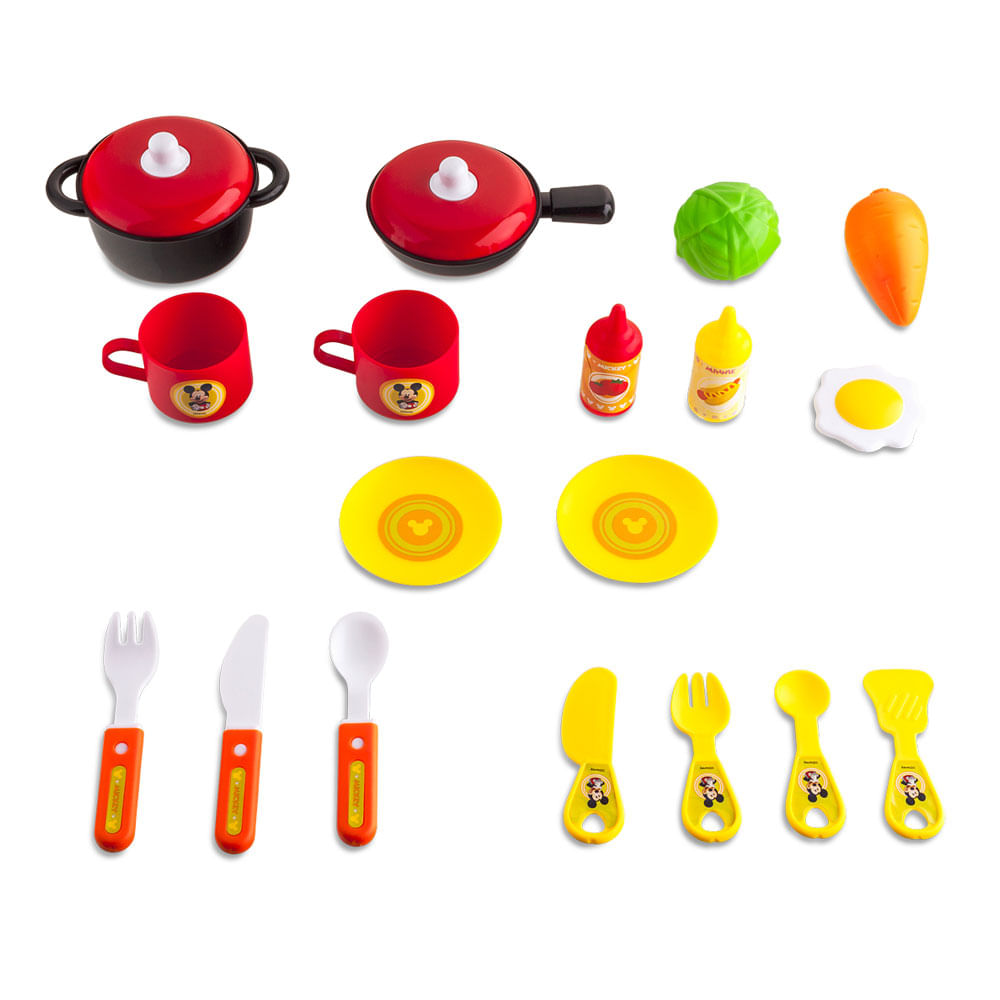 Mochila Kit Play Set Mickey Cozinha Multikids - BR1299 - Multi