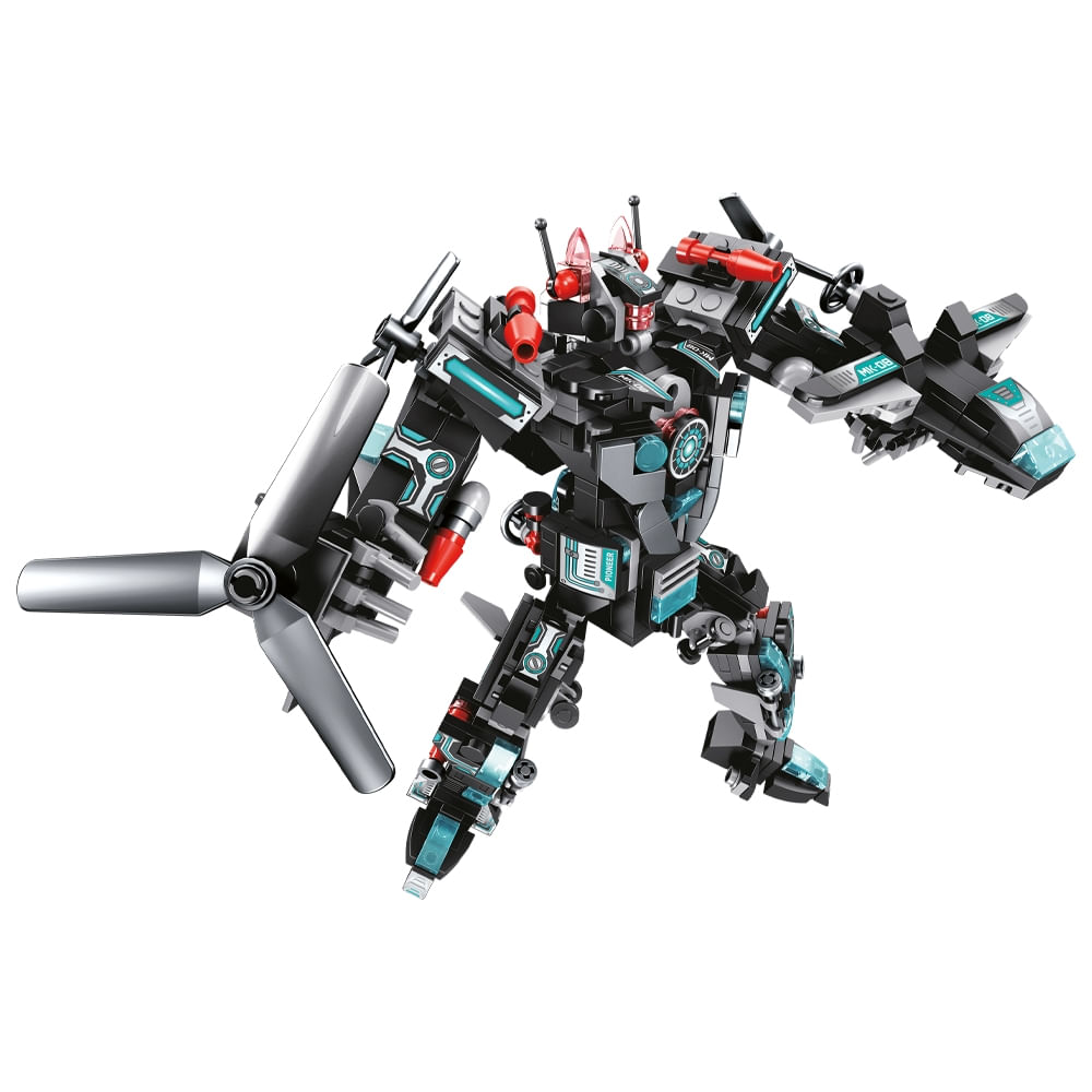 Blocos Cubic 25 em 1 Super Robot 577 PCS Multikids - BR1618 - Multi