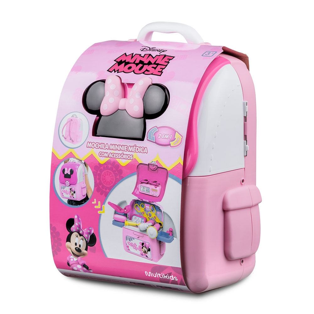 Mochila Kit Play Set Minnie Médico Multikids - BR1297 - Multi