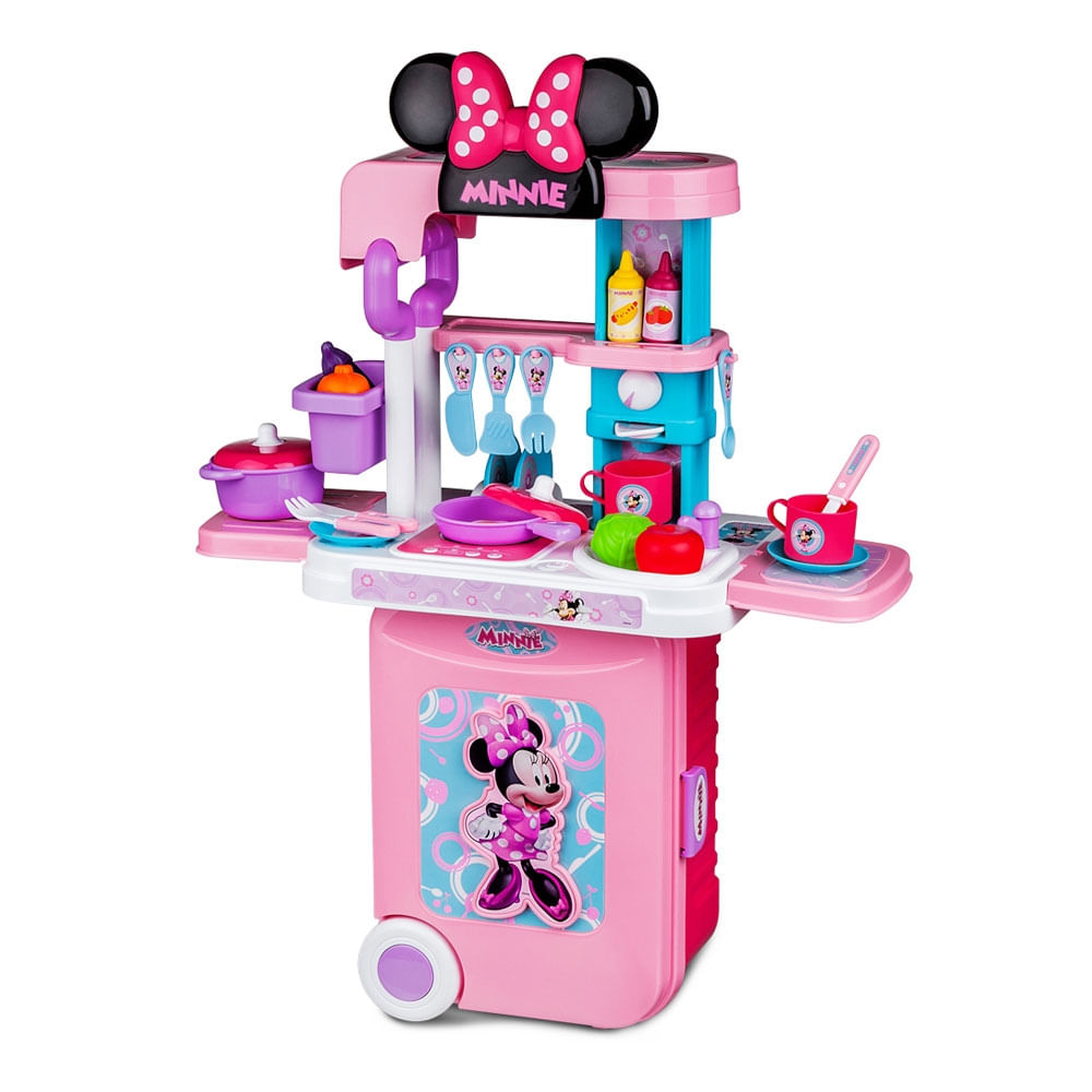 Maleta de Viagem Minnie Cozinha 3 em 1 Multikids - BR1298 - Multi