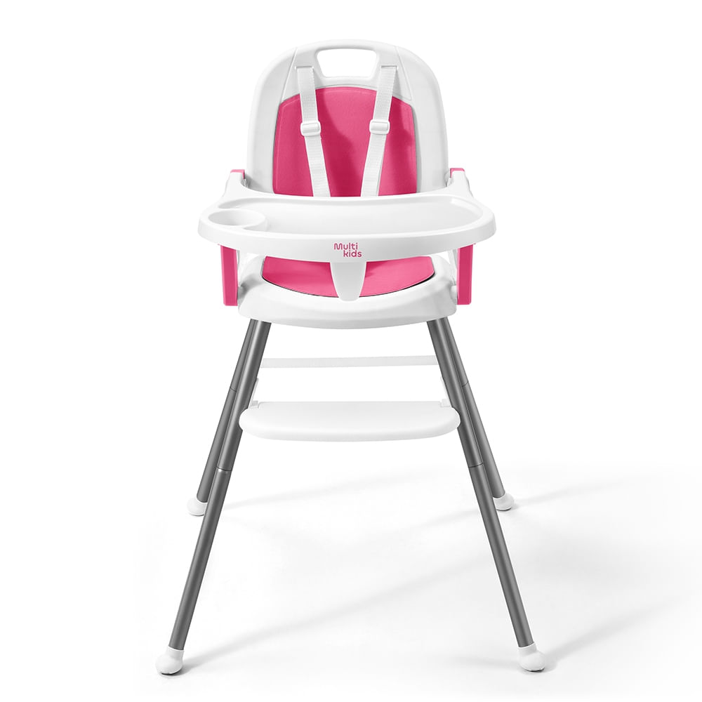 Cadeira de Alimentação Berry 3 em 1 Rosa Multikids Baby - BB390OUT [Reembalado]
