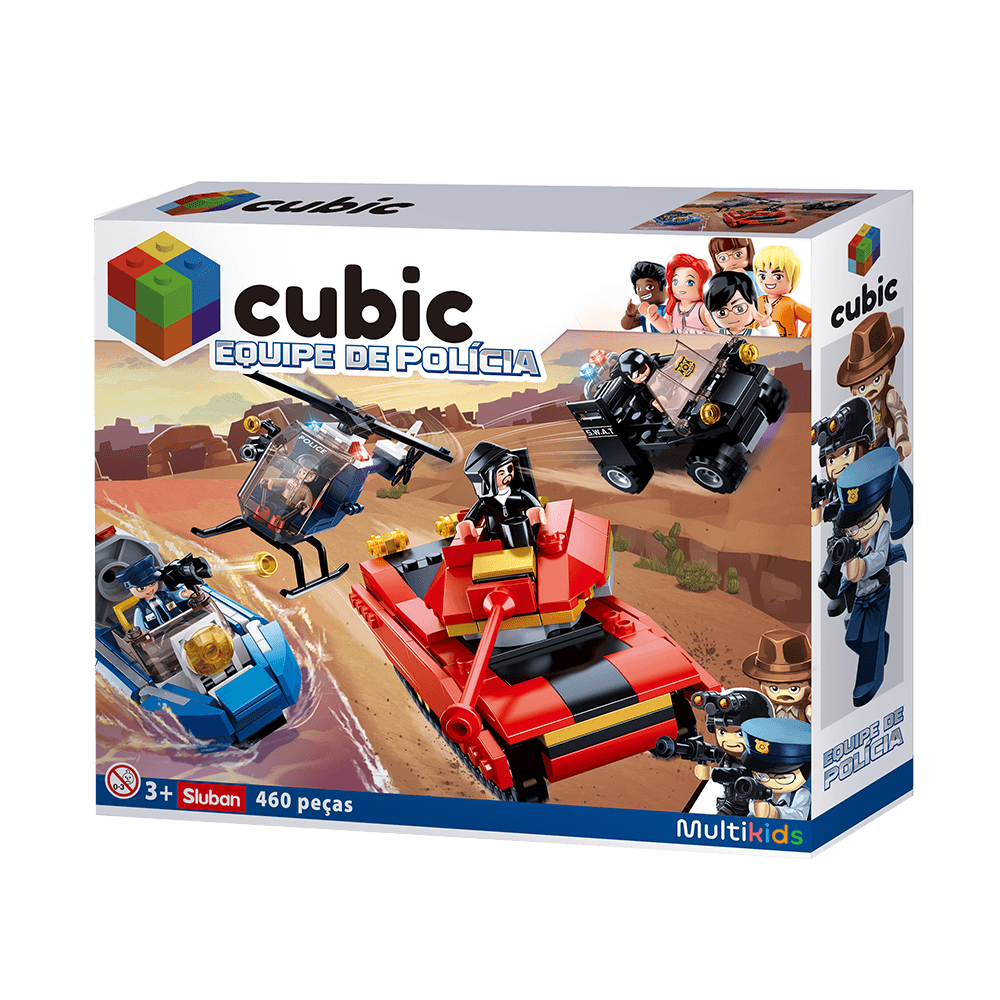 Blocos de montar Cidade Policial 460 Peças Multikids - BR1334OUT [Remanufaturado]