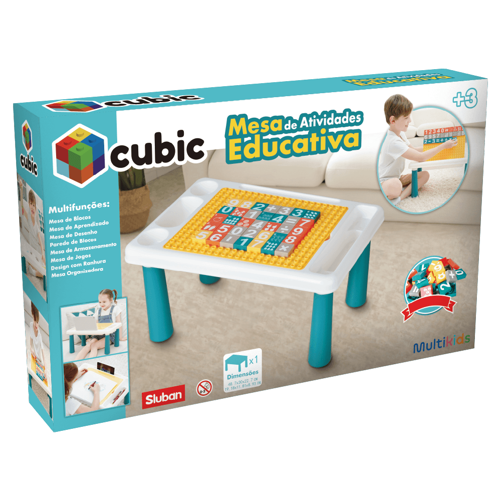 Mesa De Atividades Blocos de Montar Multikids - Br2278OUT [Remanufaturado]