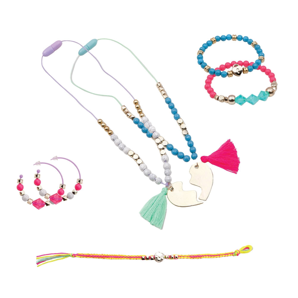 Kit Pulseiras Infantil de Montar My Style Multikids - BR2108 - Multi