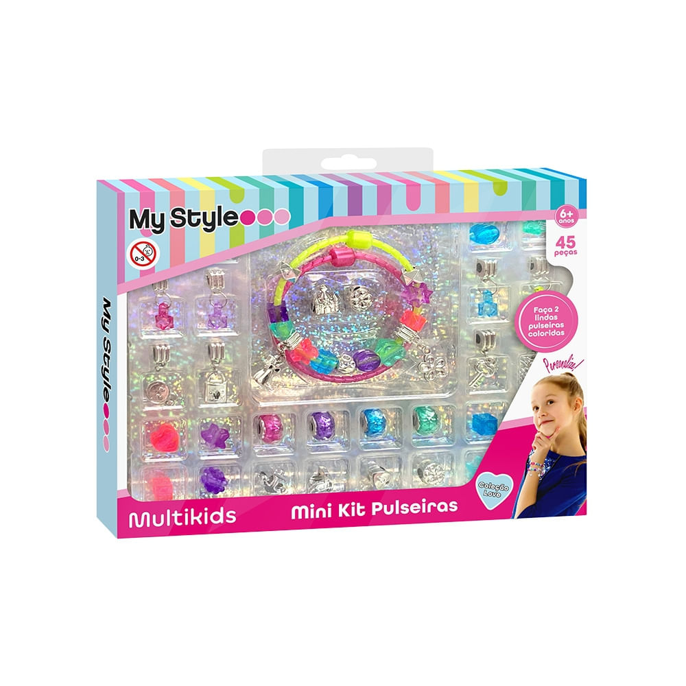 Mini Kit de Pulseiras My Style Coleção Love Multikids-BR2128 - Multi
