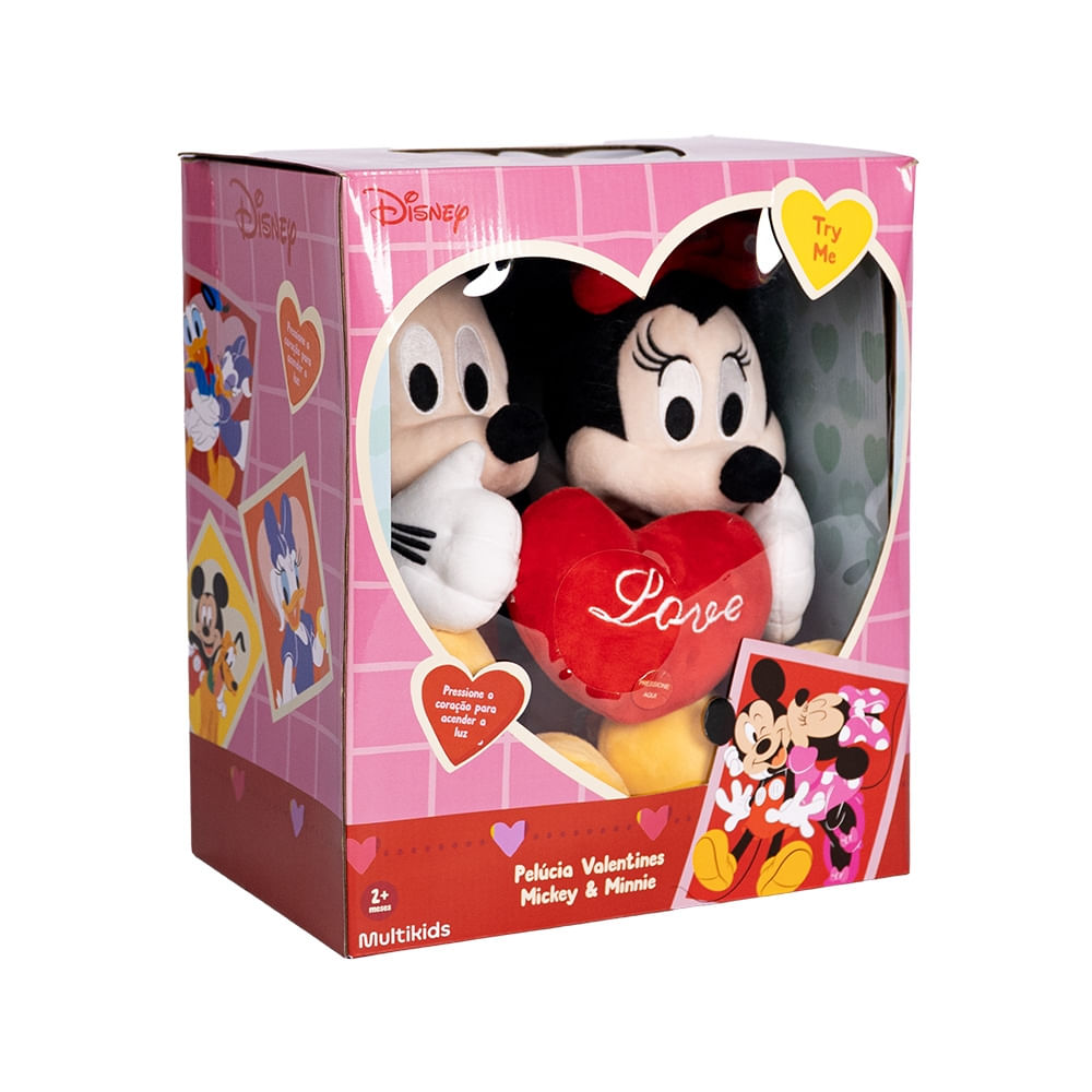 Pelúcia  Disney Mickey e Minnie Dia dos Namorados  - BR2429OUT [Remanufaturado]
