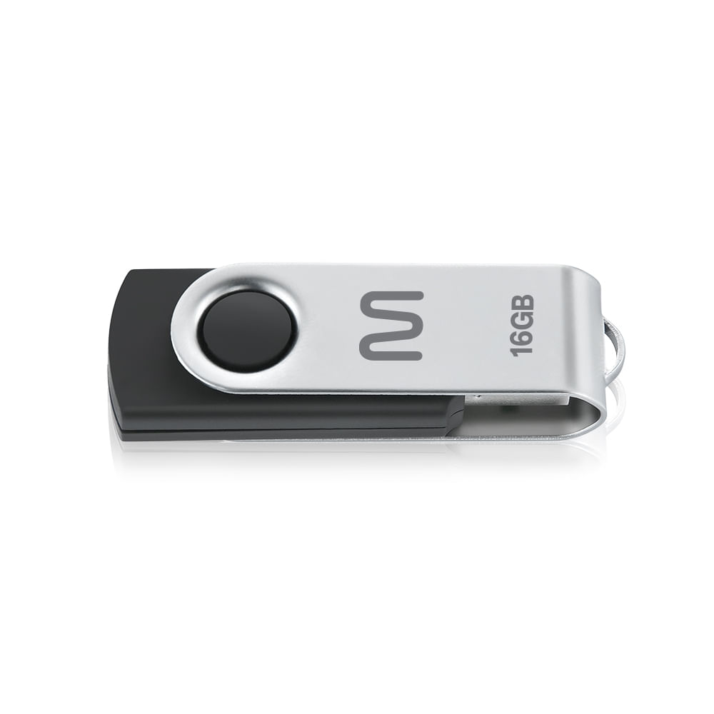 Pen Drive Twist 16GB USB Preto Multilaser PD588 - Multi