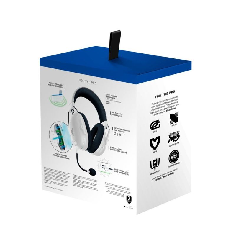 Razer BlackShark V2 Pro Wireless Branco - RZ0404530600R3OUT