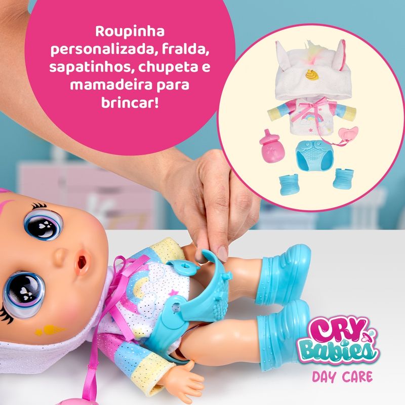 cryba b y Boneca Cry Babies Day Care Dreamy - BR2461 - Multi