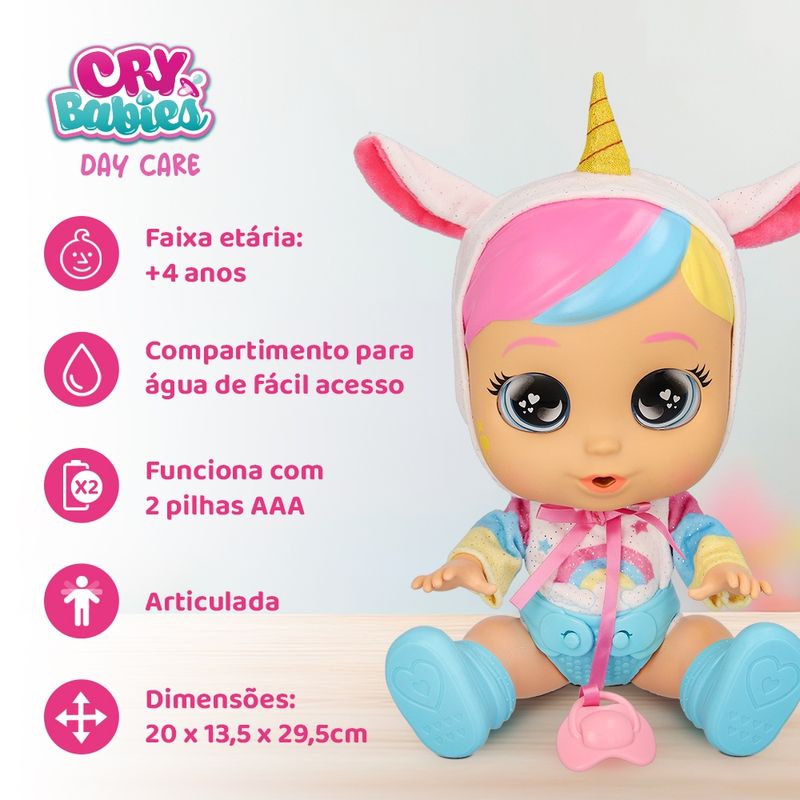 cryba b y Boneca Cry Babies Day Care Dreamy - BR2461 - Multi