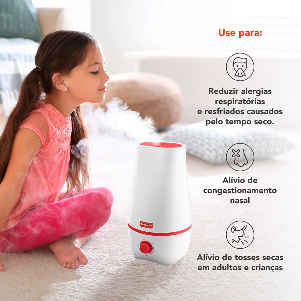 Umidificador de Ar Ultrassônico Fisher-Price - HC055 - Multi