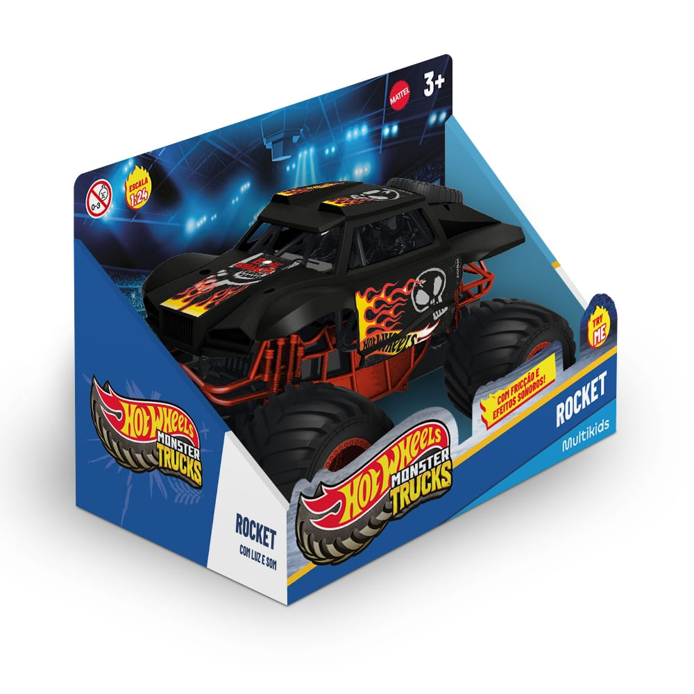 F*M様 Hot Wheels マッドマウス 2台セット 2019年 Caminhão Monstro Hot Wheels Com Luz e Som Multikids - BR2529 - Multi