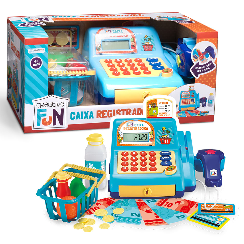 Caixa Registradora Creative Fun Azul Multikids - BR386 - Multi