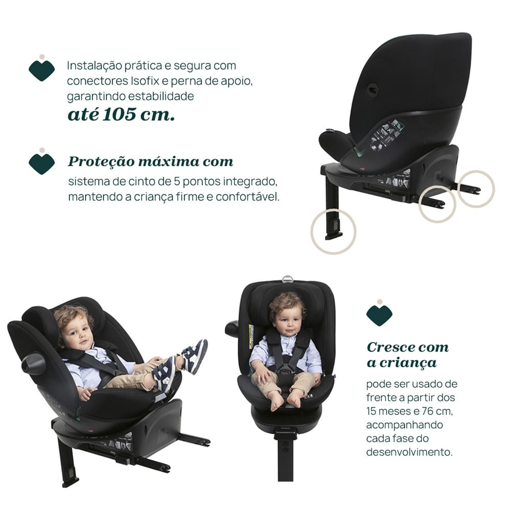 Cadeira Para Auto Everone I-Size Preto 6087148950000 - Multi