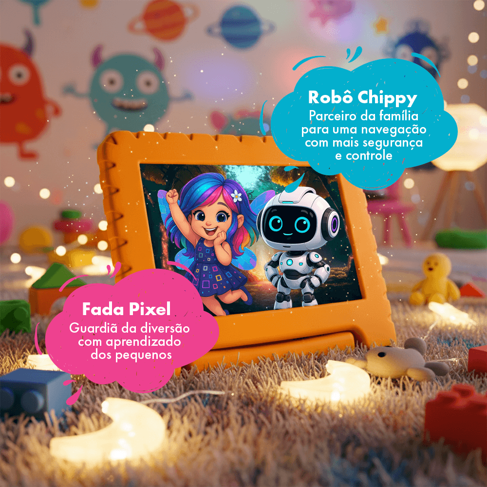 Tablet Infantil Multi Kid Pad Quad Core 4GB RAM 64GB - NB412 - Multi