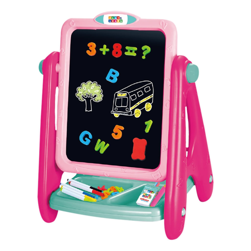 Lousa P/ Crianca 2 em 1 Play e Learn Multikids - BR1767OUT