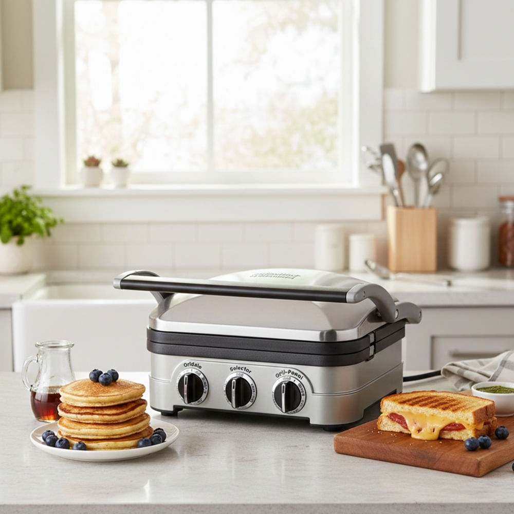 Grill Elétrico 5 em 1 Semipro Inox 127V Prata Cuisinart ® - Loja