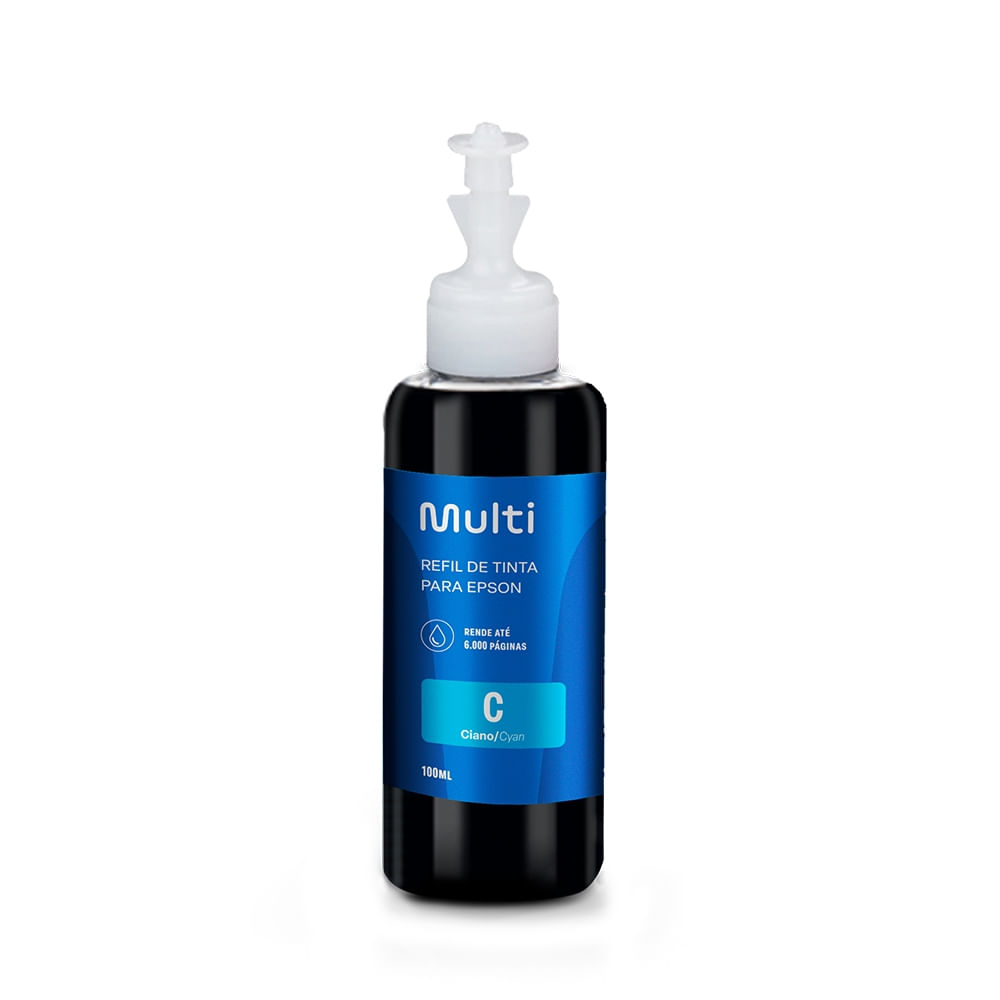 Refil de Tinta Ciano 100ml - Compativel Para Impressoras Epson - RF006OUT [Reembalado]