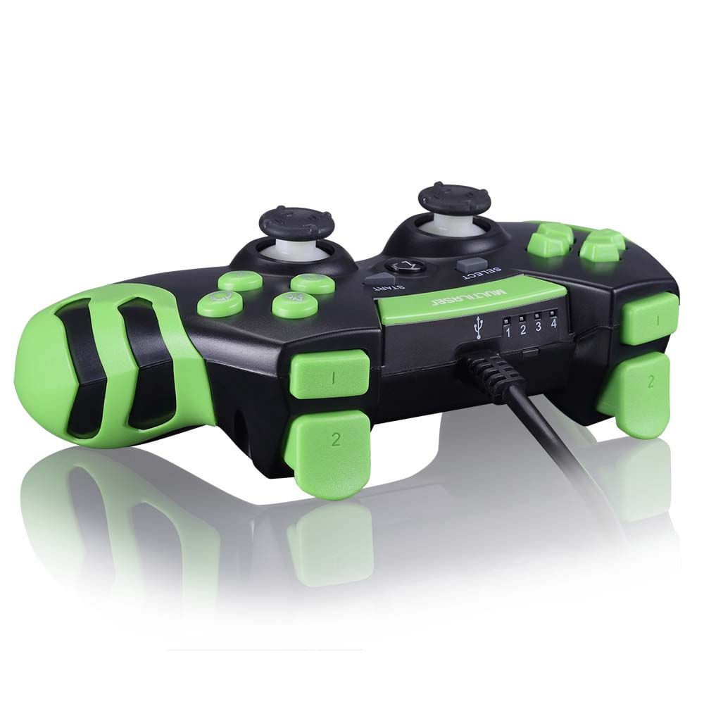 Controle Gamer PS3/PC Preto/Verde Multilaser - JS091 - Multi