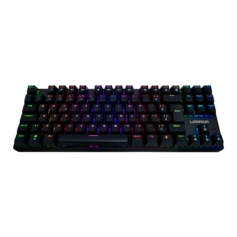 ポ-タブルVRC Teclado Gamer Mecânico Royal Cross Preto Warrior - TC312 - Multi