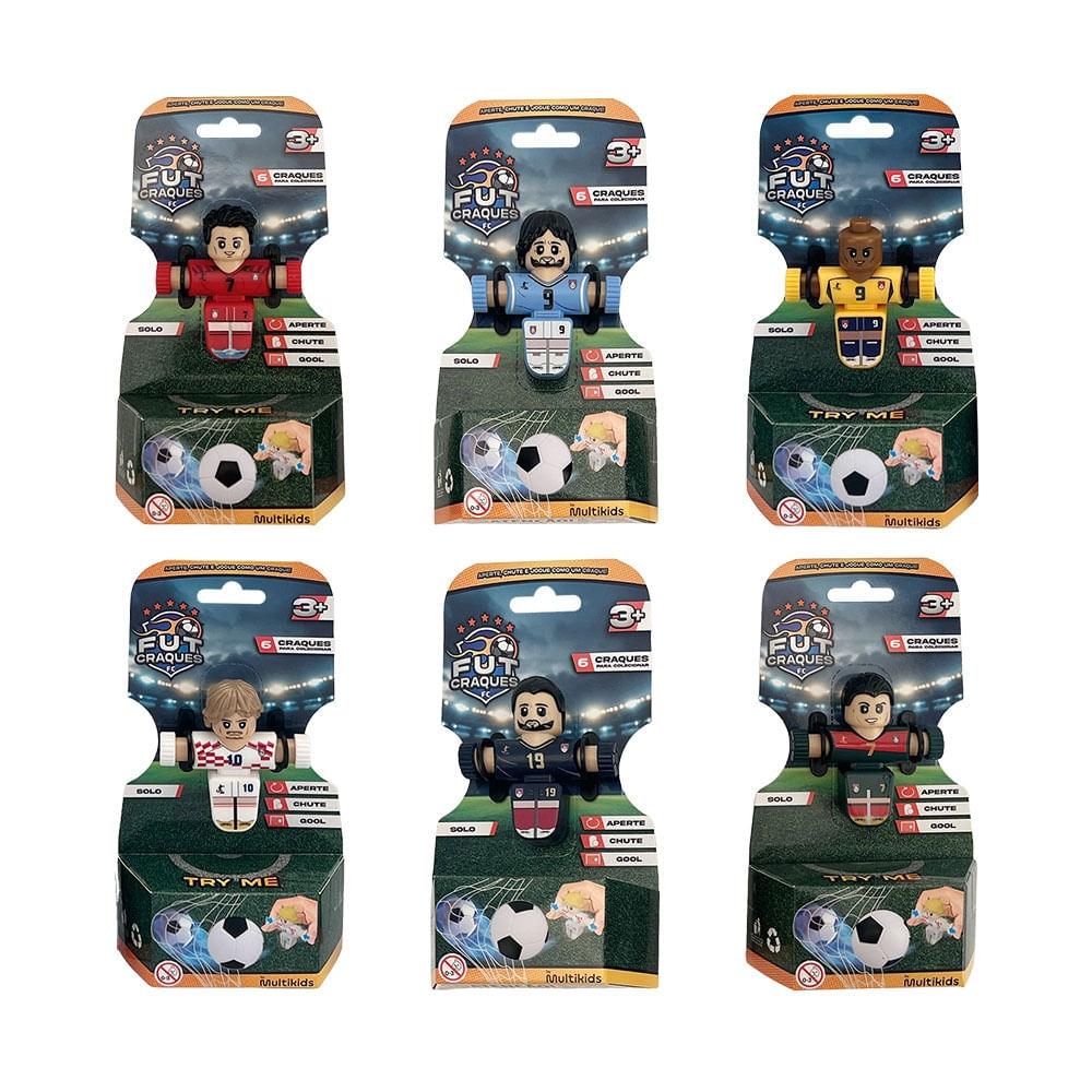 Encontraproduto.com.br - Fut Craques FC Solo Modelo Sortido Multikids - BR2573