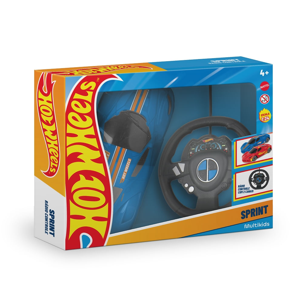 Hot Wheels Carro RC Azul 2 Canais Multikids - BR2469 - Multi