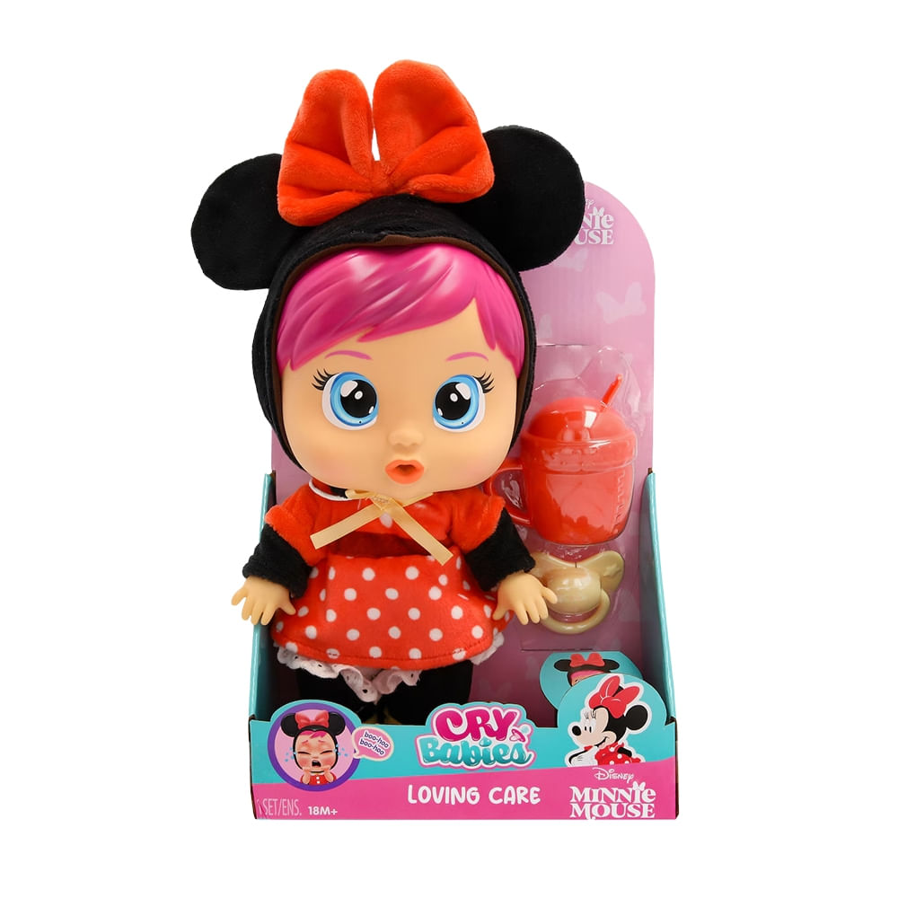 Boneca CryBabies Loving Care Mouse Disney Multikids - BR2621 - Multi