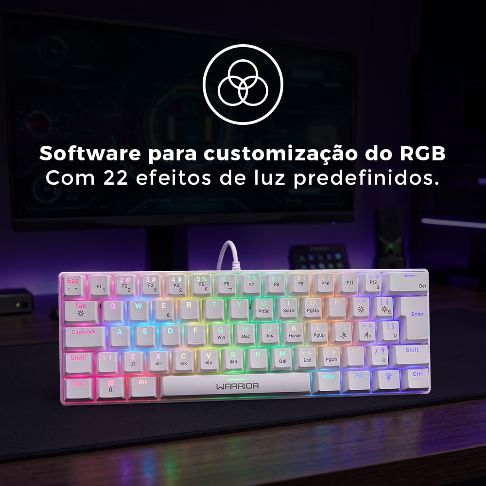 reyes311d 4unit ② Teclado Gamer Mecânico Royal Precision Warrior - TC311 - Multi