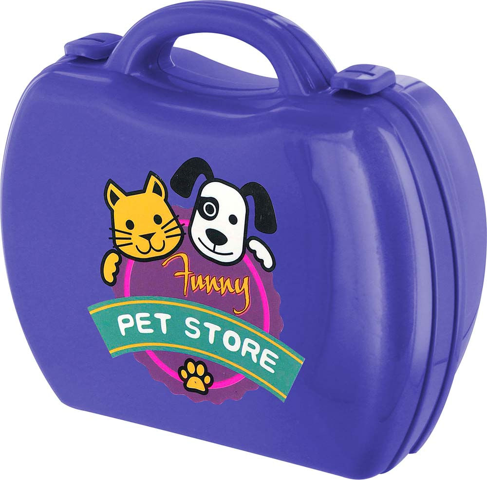 Maleta Workshop Jr Pet Shop com 16 Itens Roxo Multikids - BR772OUT