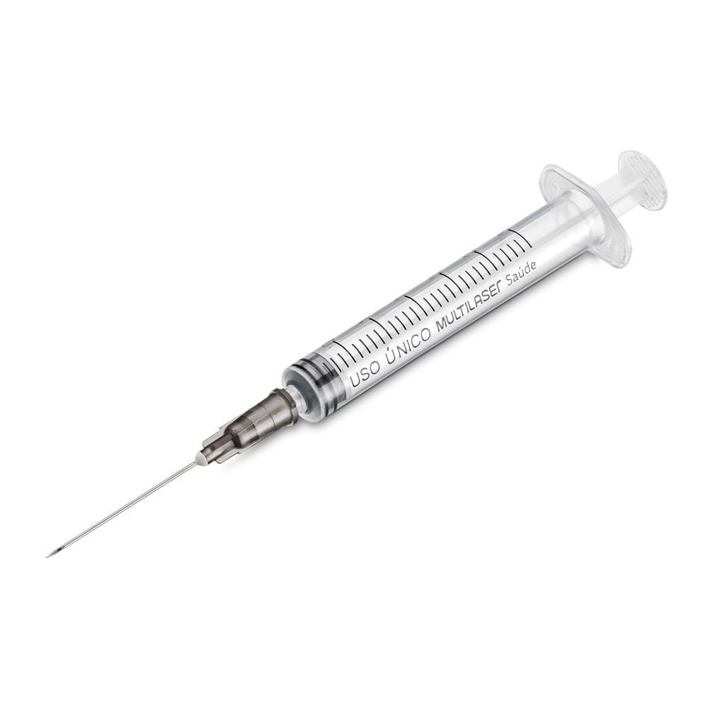 Seringa Luer Slip 3ml Com Agulha Cx com 100 Uni. Multi Saúde - HC444OUT ...